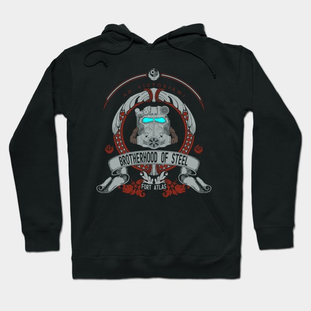 BROTHERHOOD OF STEEL (FORT ATLAS) Hoodie by Absoluttees